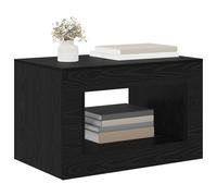 vidaXL Chêne noir, salon, table basse moderne, pièce d'accent rectangulaire, meubles de maison durables, surface utilitaire compacte, design minimaliste