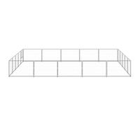 vidaXL Chenil argenté 25 m² acier