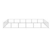 vidaXL Chenil Argenté 30 m² Acier