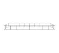 vidaXL Chenil argenté 32 m² acier