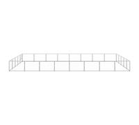 vidaXL Chenil argenté 40 m² acier