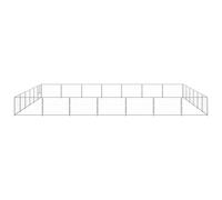 vidaXL Chenil argenté 42 m² acier