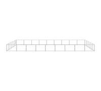 vidaXL Chenil Argenté 45 m² Acier