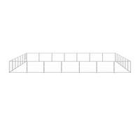 vidaXL Chenil argenté 49 m² Acier