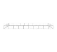 vidaXL Chenil Argenté 50 m² Acier