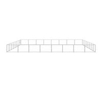 vidaXL Chenil Argenté 64 m² Acier