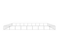 vidaXL Chenil argenté 81 m² acier