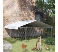 vidaXL Chenil d'extérieur avec toit 300x300x150 cm