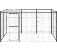 Vidaxl Chenil Ext¿¿Rieur Acier Avec Toit 7,26 M?