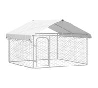 vidaXL Chenil d'Extérieur avec Toit pour Chiens 200x200x150 cm Cage Enclos