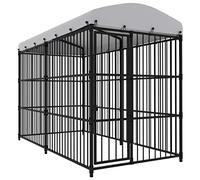 vidaXL Chenil d'Extérieur avec Toit pour Chiens 300x150x210 cm Enclos Niche