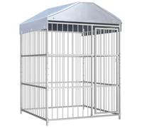 vidaXL Chenil d'Extérieur avec Toit pour Chiens Enclos Cage Niche Chiots 144619