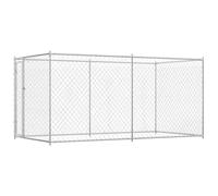 vidaXL Chenil d'extérieur pour chiens – Enclos/Cage pour chiots 145025