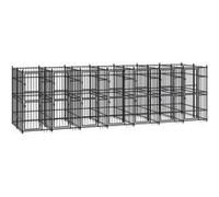 Vidaxl Chenil D'extérieur Pour Chiens Acier 12,9 M²