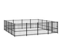Vidaxl Chenil D'extérieur Pour Chiens Acier 15,05 M²