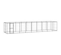 Vidaxl Chenil D'extérieur Pour Chiens Acier 21,78 M²
