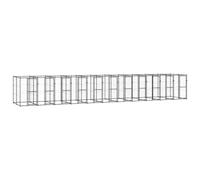 Vidaxl Chenil D'extérieur Pour Chiens Acier 26,62 M²