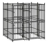 Hondenkennel 3,69 m² staal3097937