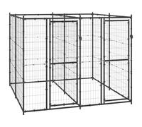 Vidaxl Chenil D'extérieur Pour Chiens Acier 4,84 M²