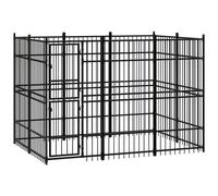 Vidaxl Chenil D'extérieur Pour Chiens Acier 5,53 M²