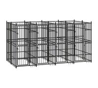 Vidaxl Chenil D'extérieur Pour Chiens Acier 7,37 M²
