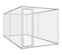 vidaXL Chenil d'Extérieur pour Chiens Enclos Cage Chiots Animaux Extérieur 145025 Multicolore G