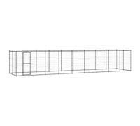 Vidaxl Chenil Ext¿¿Rieur Acier Avec Toit 21,78 M?