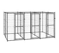Vidaxl Chenil Extérieur Acier 7,26 M²