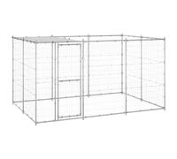 Vidaxl Chenil Extérieur Acier Galvanisé Avec Toit 7,26 M?