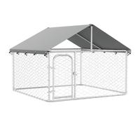 vidaXL Chenil d'Extérieur avec Toit pour Chiens 200x200x150 cm Cage Enclos