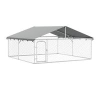 vidaXL Chenil d'extérieur pour chiens avec toit 300x300x150 cm