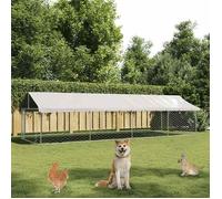 vidaXL Chenil extérieur avec toit 600x200x150 cm 171500