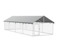 vidaXL Chenil Extérieur avec Toit pour Chiens 600x200x150 cm Cage Enclos