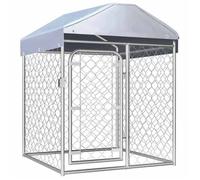 vidaXL Chenil Extérieur avec Toit Chiens 1x1x1,25m Cage Enclos Niche Jardin 144491