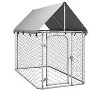 vidaXL Chenil Extérieur avec Toit pour Chiens 200x100x150 cm Cage Niche Chiots