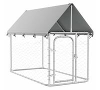 vidaXL Chenil Extérieur avec Toit pour Chiens 200x100x150 cm Cage Niche Chiots