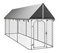 vidaXL Chenil extérieur pour chiens 400x100x150 cm avec toit 171497