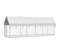 vidaXL Chenil Extérieur avec Toit pour Chiens 400x100x150 cm Cage Niche Chiots