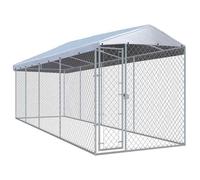 vidaXL Chenil Extérieur avec Toit pour Chiens 760x190x225 cm Animaux Enclos Cage 145031