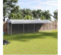 vidaXL Chenil Extérieur avec Toit pour Chiens 760x190x225 cm Animaux Enclos Cage 145031
