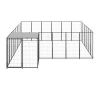 Chenil Noir 12,1 M² Acier