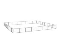 Vidaxl Chenil Noir 64 M² Acier