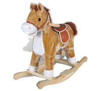 vidaXL Cheval à Bascule en Peluche Jouet pour Enfants Bébés 80070