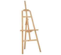 vidaXL Chevalet 53,5x95x127 cm bois de pin massif, support de peinture, chevalet d'art, chevalet de peinture d'art, chevalet de peinture