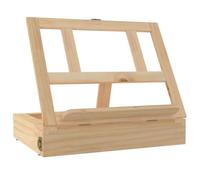 vidaXL Chevalet de table avec tiroir 33,5x25,5x7 cm bois massif de pin
