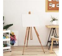 vidaXL Chevalet d'artiste 100x104x172 cm bois de hêtre massif, hauteur et angle réglables