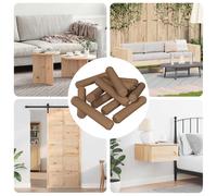 vidaXL Chevilles en bois 12 pcs Marron Ø8 x 35 mm Bois massif