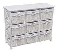 vidaXL Armoire de rangement Blanc