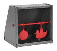 vidaXL Cible de tir 2 cibles Design Round et Canard – Acier pour carabines et pistolets à air