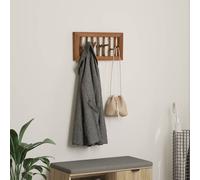 vidaXL Cintre Marron 50 x 11 x 25 cm Bois de Mahogany Massif
